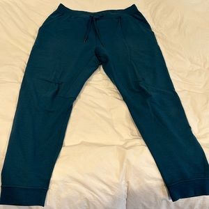 MENS teal lululemon jogger sweatpants